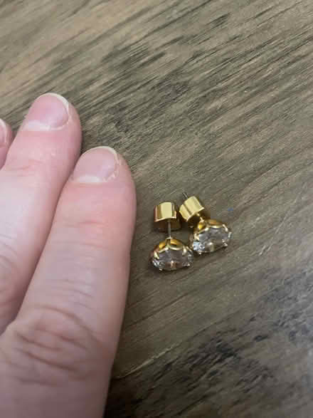 Photo of free Gold diamanté earrings (SW16) #2