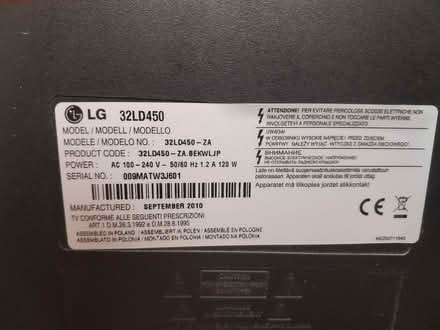 Photo of free LG 32 inch TV (Frampton Cotterell BS36) #2