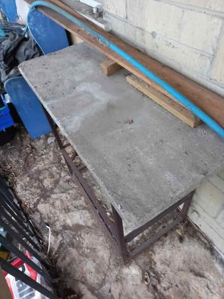 Photo of free Metal and concrete workbench (Bathford BA1) #3