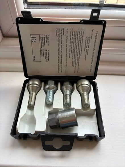 Photo of free Locking wheel bolts (Billericay CM11) #1