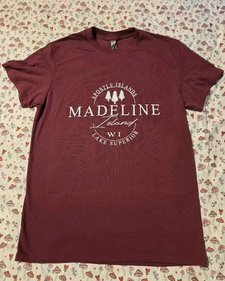 Photo of free Maroon Madeline Island Tee - Medium (West 7th) #1