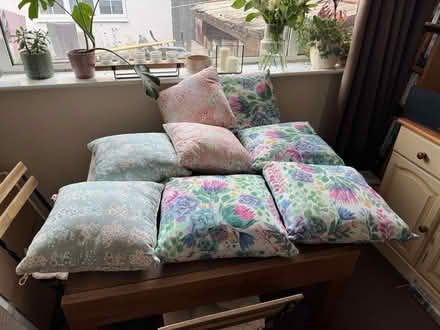 Photo of free 8 x cushions with covers (Charfield, GL12) #1