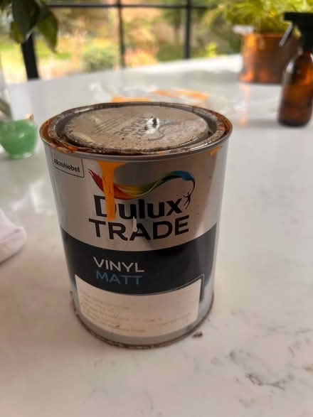 Photo of free Half tin of bright orange paint (Upper Wolvercote OX2) #1