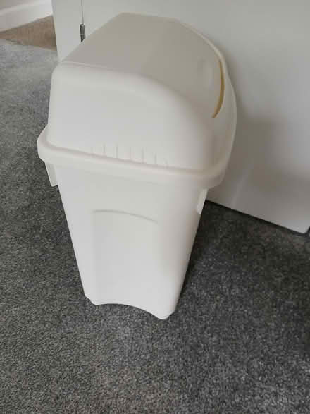 Photo of free Small ivory flip top bin 12L (Wallisdown BH12) #2