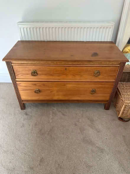Photo of free Oak two drawers cabinet (Edwalton NG12) #1