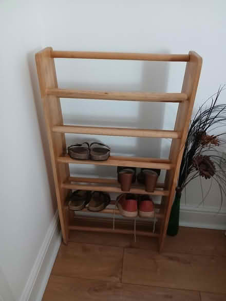 Photo of free Wood shoe rack (Eastbourne BN22) #2