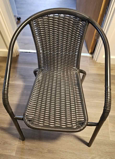 Photo of free Black Wicker Chair (Meir ST3) #1