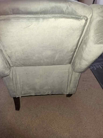 Photo of free Small grey sofa with recliner (Peckham SE15) #2