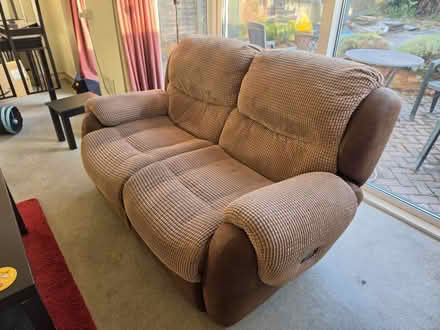 Photo of free Brown 2 & 3 Seater Sofa (North Worcester Park) #3