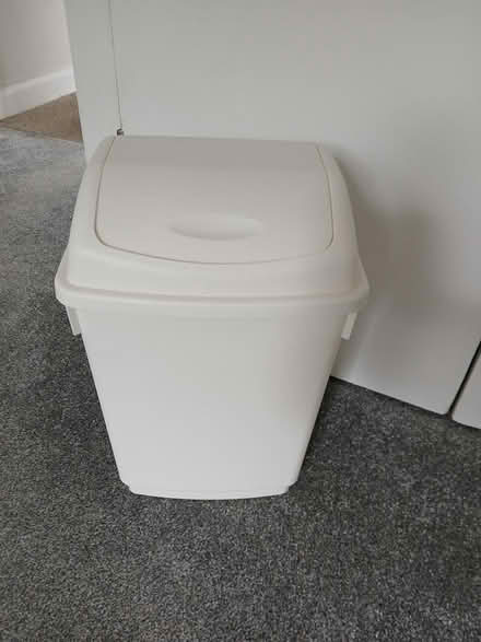Photo of free Small ivory flip top bin 12L (Wallisdown BH12) #1