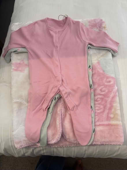 Photo of free baby overalls & shawl (Foxbar,PA2) #1