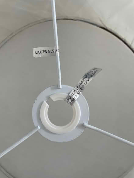 Photo of free Dunelm cream lamp shade (SW16) #4
