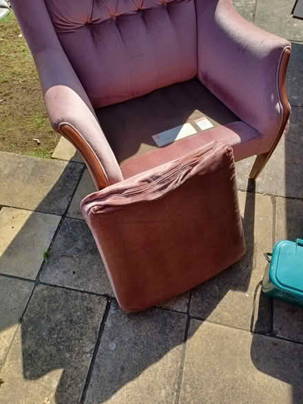 Photo of free Upholstered armchair (Blackhorse Lane SG4) #3