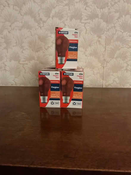 Photo of free 5x 60w Fireglow Red Incandescent lamp bulbs (New Milton BH25) #1