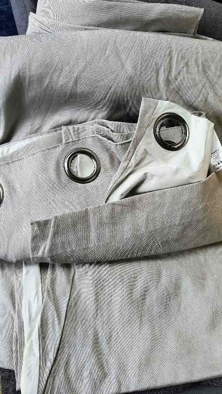 Photo of free Pair of eyelet curtains ( damaged lining) (Westgate CT8) #1