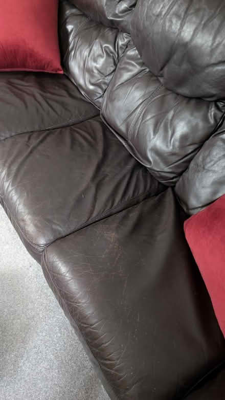 Photo of free Leather sofa bed (AL2) #2