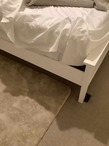 Photo of free King size white wooden bed (Guildford.) #2