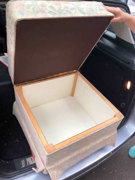 Photo of free Pouffe with storage and wheels (Southwood GU14) #2