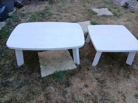 Photo of free 2 small low tables (Waterlooville PO7) #1