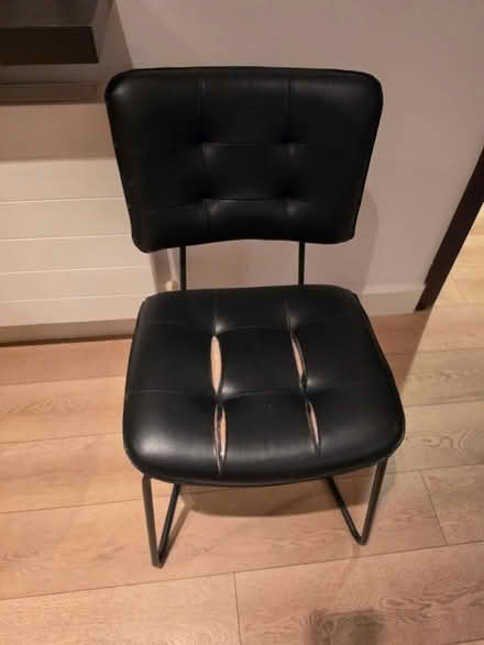 Photo of free 3-seater leather sofa and chair (Dublin) #2