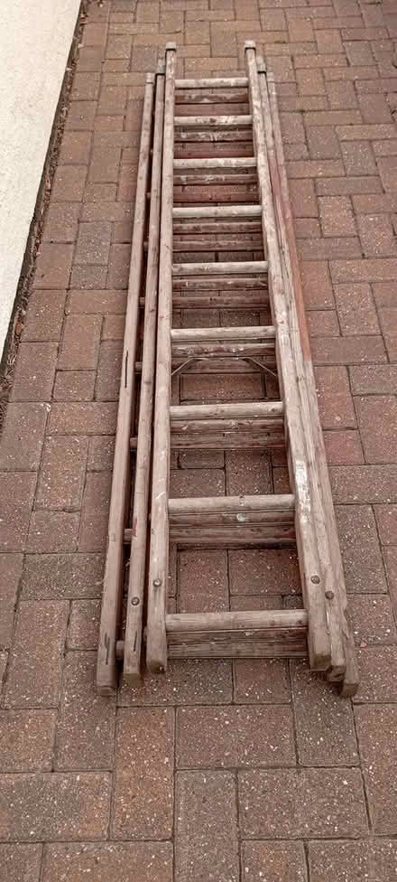 Photo of free Wooden extension ladder (Handsacre WS15) #1