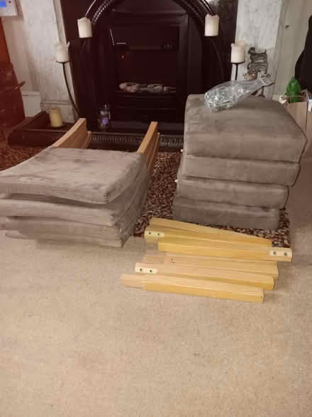 Photo of free 4 upholstered dining chairs (Rathmines/Ranelagh) #1