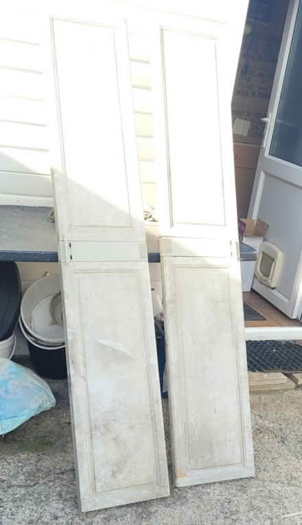 Photo of free 2 plastic doors for storage unit (TW14) #1