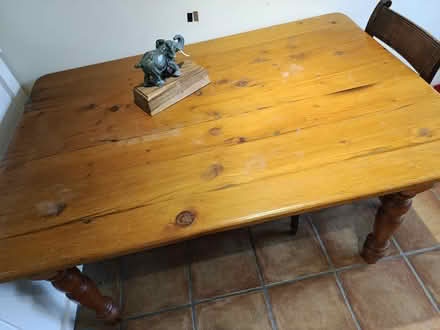 Photo of free Pine kitchen table (Burnham) #2