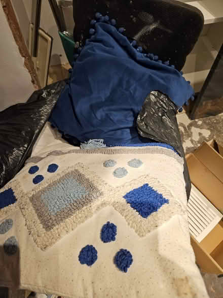 Photo of free Bin bag full of cushions (S44 Glapwell) #1