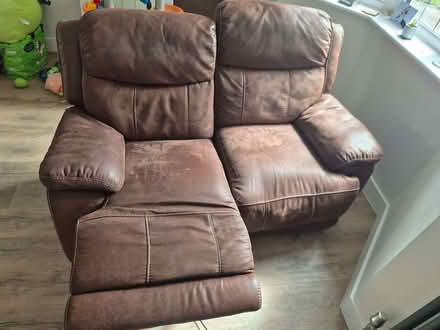 Photo of free Sofa electric recliner brown fabric (Croham CR2) #3
