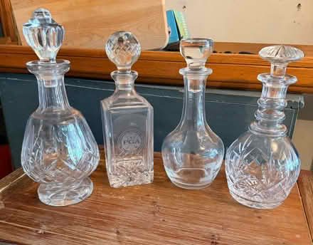 Photo of free Four decanters (downtown area Ridgewood NJ) #1