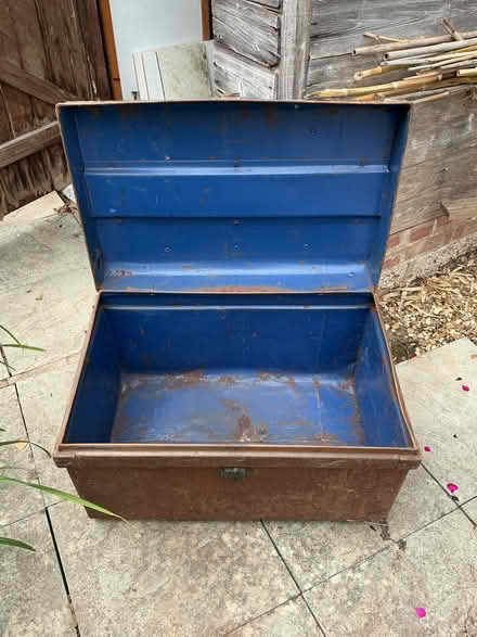 Photo of free Old metal chest/trunk (South Ferring BN12) #2