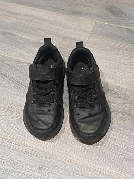 Photo of free Boys size 12 black leather Skechers (Haylands Way MK41) #1