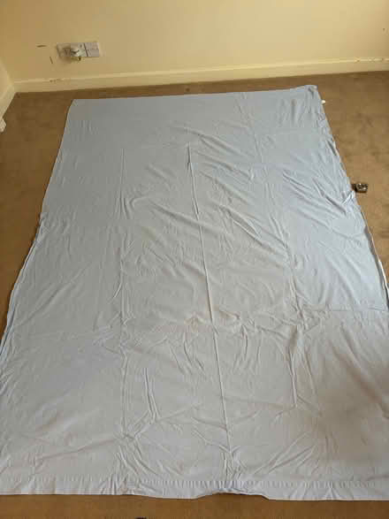 Photo of free Pale blue brushed cotton bedsheet 230x158cm (Great Boughton CH3) #1