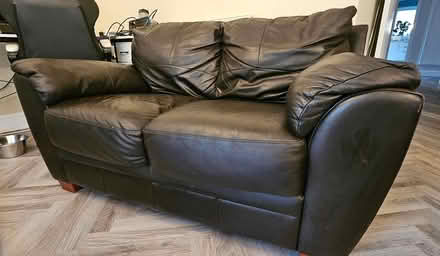 Photo of free Dark brown leather sofas (Chandlers ford SO53) #1