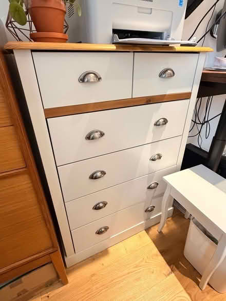 Photo of free Sandringham 2+4 Drawer Chest in White and Pine (Highbury N5) #3