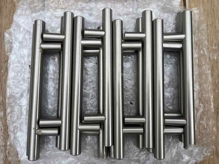 Photo of free Silver cabinet handles x 16 (Grimston LE14) #1