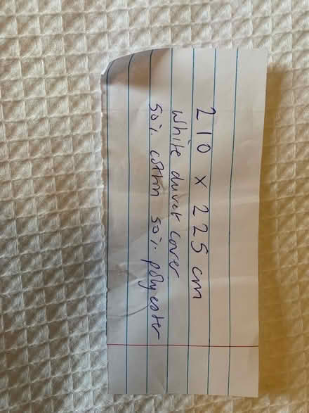 Photo of free Large double duvet cover (Mayfield EH9) #2