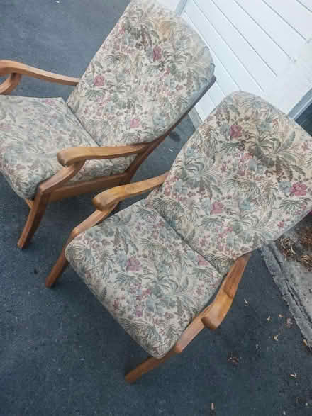 Photo of free Two good chairs with arms rest (Hucclecote Road Gloucester) #2