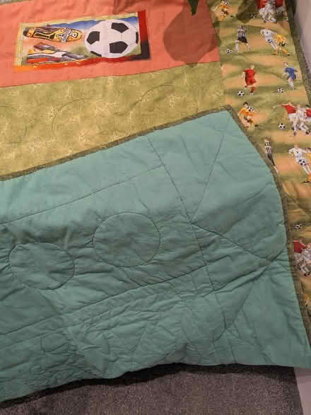 Photo of free Football themed quilt (Cornton FK9) #4