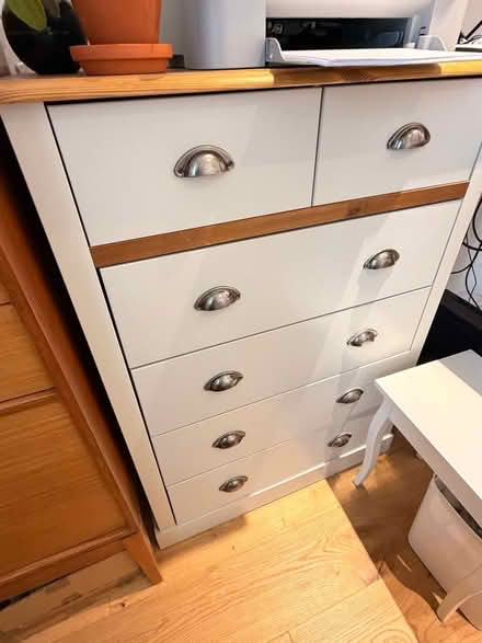Photo of free Sandringham 2+4 Drawer Chest in White and Pine (Highbury N5) #1