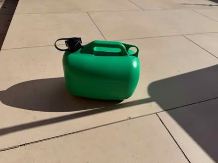 Photo of free Plastic 5L fuel can half full (Harpenden) #1