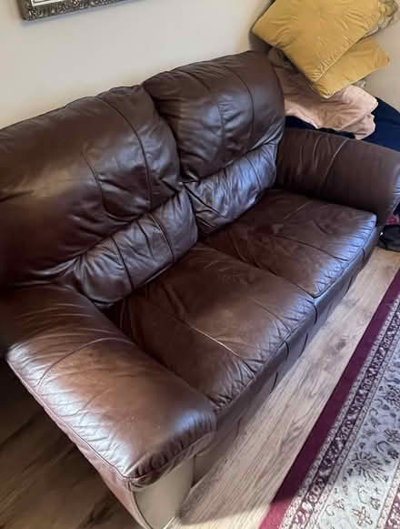 Photo of free 2 x Leather Sofas (Sidcup DA14) #2