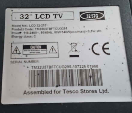 Photo of free Technika 32" TV (Bozeat NN29) #3