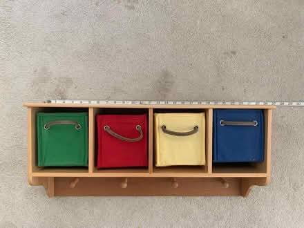 Photo of free kid's cubby shelf coat rack (berkeley) #1
