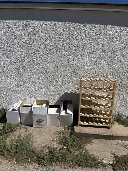 Photo of free wine bottles and rack (Robbinsdale) #1