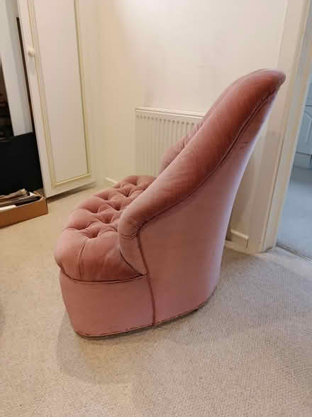 Photo of free Pink dressing room chair (Burnham) #2