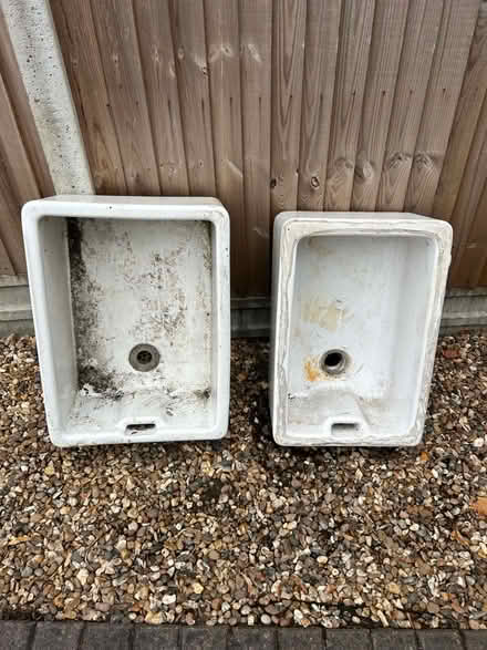 Photo of free Assortment of plant pots and metal patio table (Welwyn AL6) #1