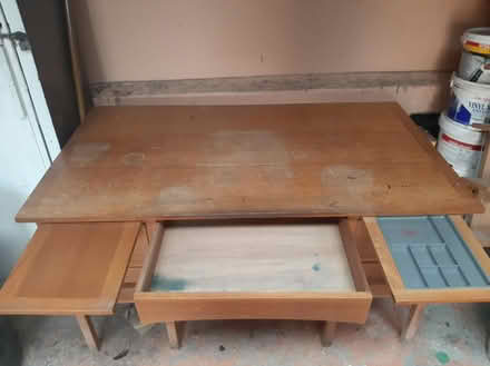 Photo of free Oak wooden desk (Chester) #3