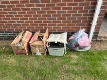 Photo of free 3 Boxes of brick-a-brack and one sack of clothes - CAR BOOT (Malvern Link WR14) #1
